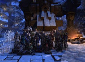 Group shot from Neverwinter's 'Winter Event' this past January.